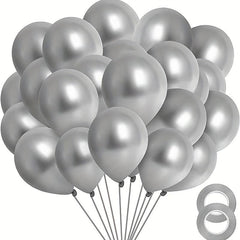 30 48 Cm Latex Balloons 50 Pack with Ribbon for Party Decorations