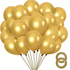 30 48 Cm Latex Balloons 50 Pack with Ribbon for Party Decorations