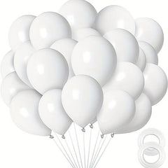 30 48 Cm Latex Balloons 50 Pack with Ribbon for Party Decorations