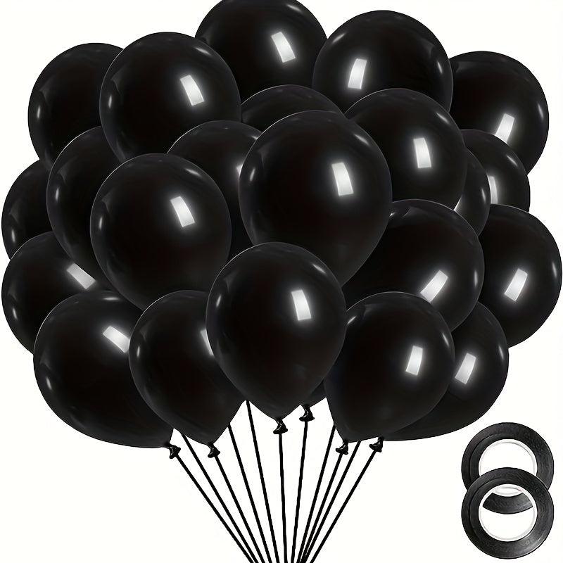 30 48 Cm Latex Balloons 50 Pack with Ribbon for Party Decorations