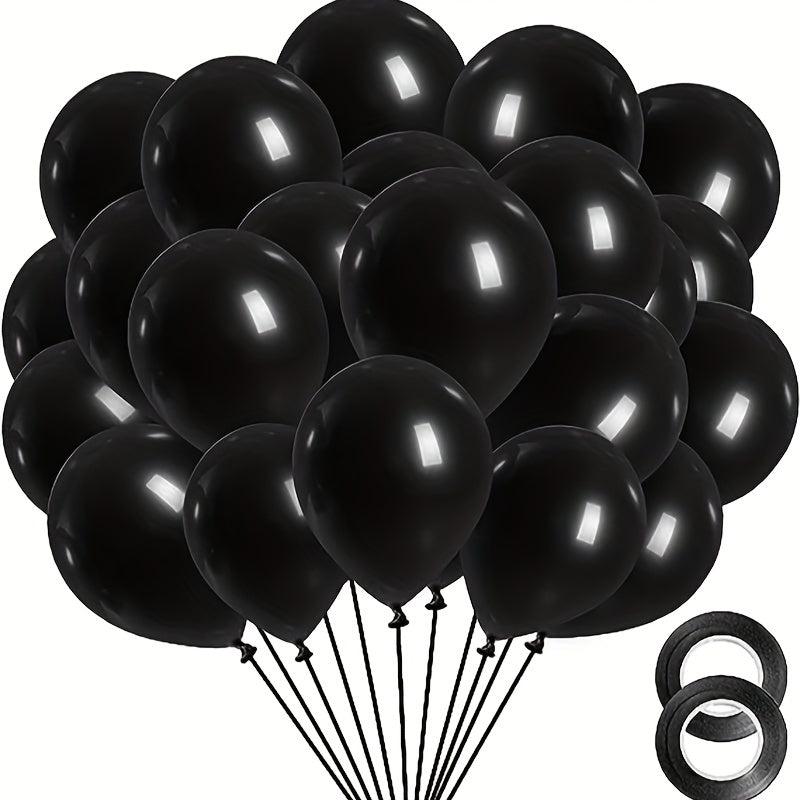 30 48 Cm Latex Balloons 50 Pack with Ribbon for Party Decorations