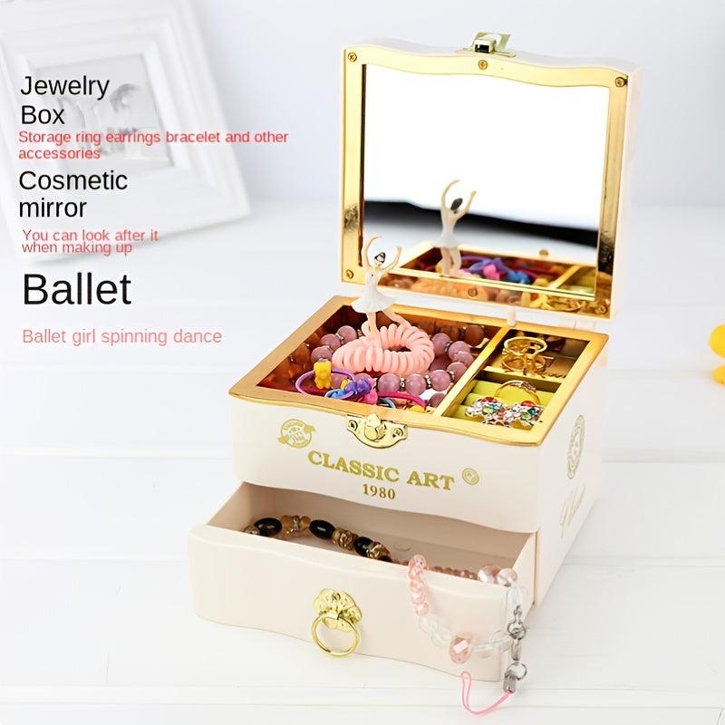 Dancing Ballet Girls Princess Jewelry Box For Kids Birthday