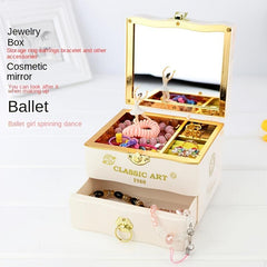 Dancing Ballet Girls Princess Jewelry Box For Kids Birthday