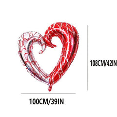 42 Inch Large Hook Mesh Love Aluminum Film Balloon Decoration