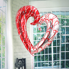 42 Inch Large Hook Mesh Love Aluminum Film Balloon Decoration