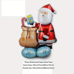 Inflatable Christmas Aluminum Foil Balloon Santa Claus Snowman Elk Tree