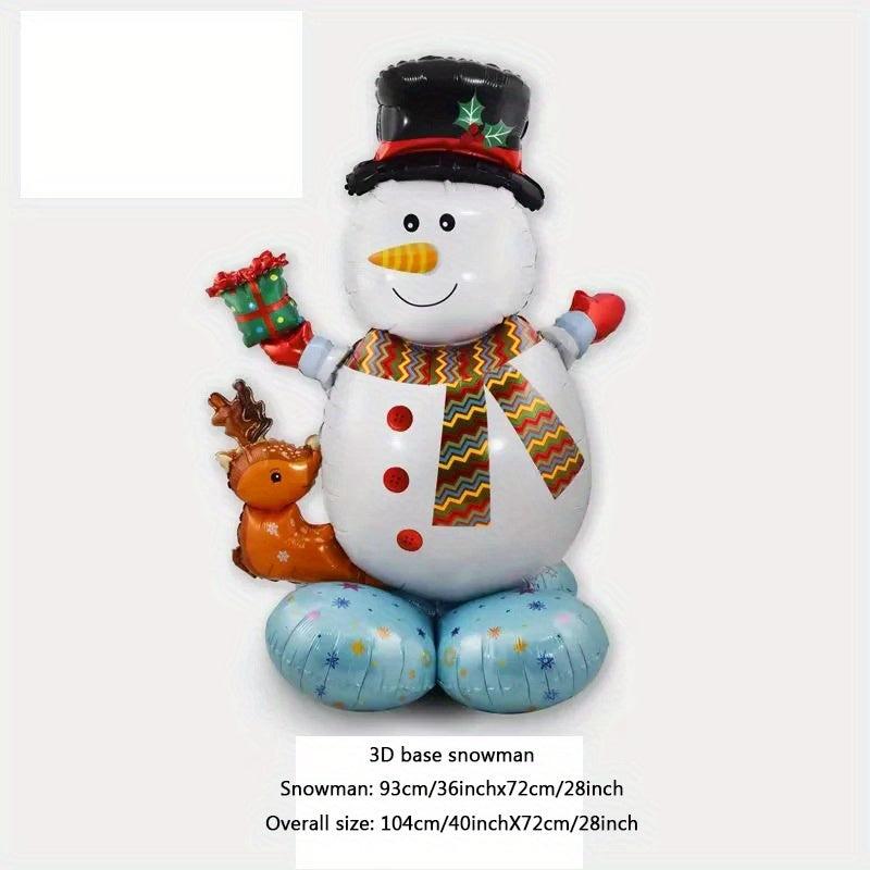 Inflatable Christmas Aluminum Foil Balloon Santa Claus Snowman Elk Tree