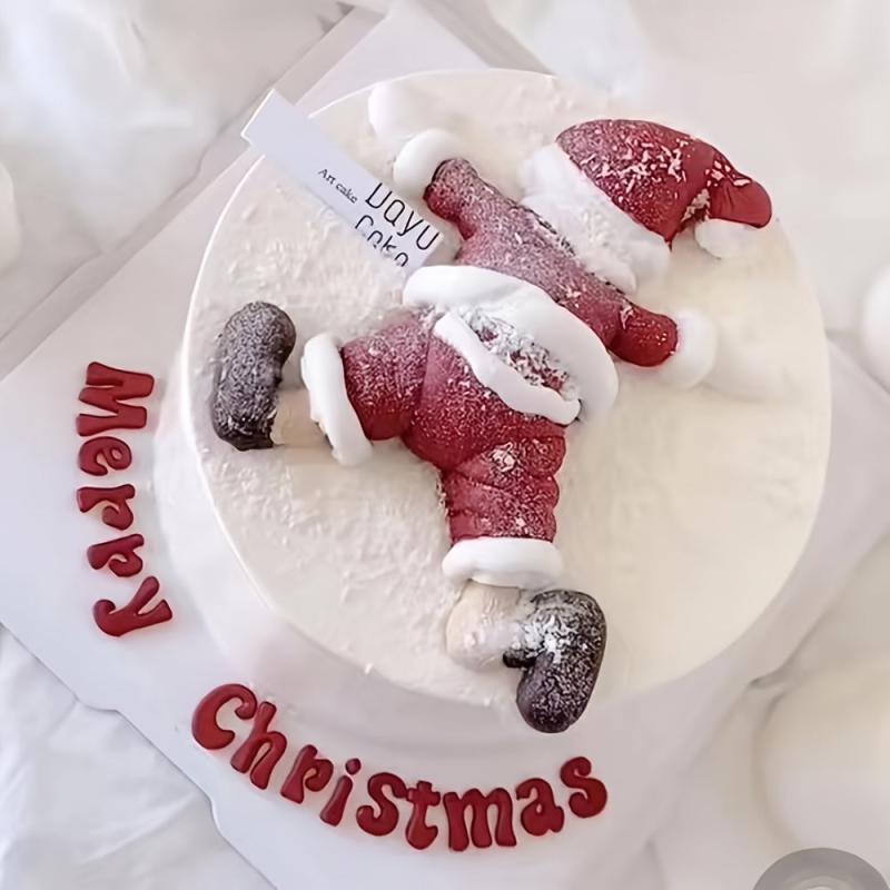Santa Claus Merry Christmas Silicone Baking Decoration