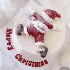 Santa Claus Merry Christmas Silicone Baking Decoration