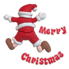 Santa Claus Merry Christmas Silicone Baking Decoration