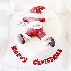Santa Claus Merry Christmas Silicone Baking Decoration