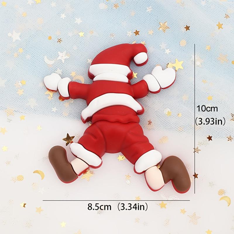 Santa Claus Merry Christmas Silicone Baking Decoration