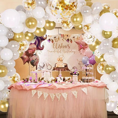 Latex Balloon Set 108PCS with Glue & Chain Holiday Decoration