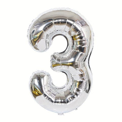 101 Large Silvery Number Balloon Aluminum Foil Party Wedding Celebrate