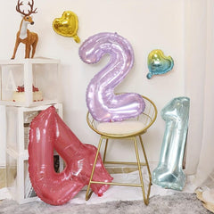 81 28cm Foil Number Balloons Wedding Birthday Party Decoration Balloons