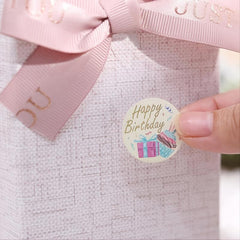 500 Happy Birthday Stickers for Kids Toys Gift Party Baking Decor