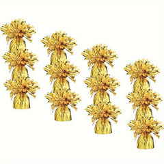 2pcs Golden Balloon Metal Foil Weight Block for Party Decorations