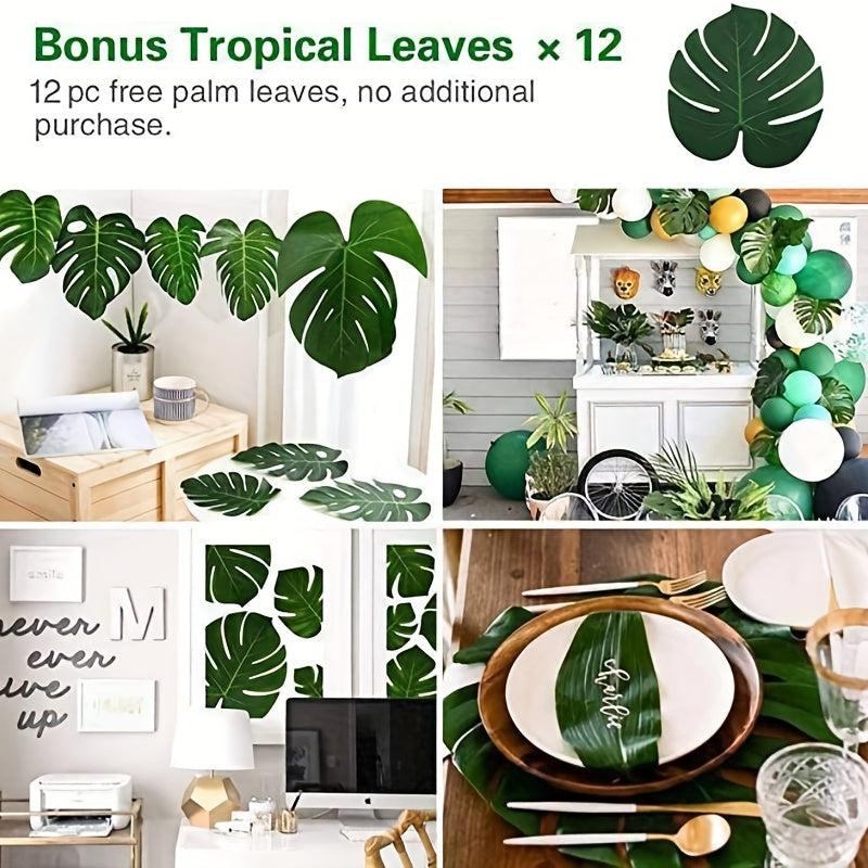 154pc Animal Balloon Jungle Adventure Birthday Party Decorations