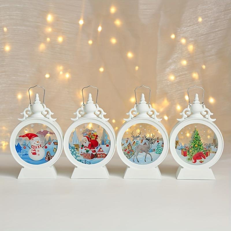 Christmas Mini Lantern Decorative Lights Hanging LED Small Candle Lanterns