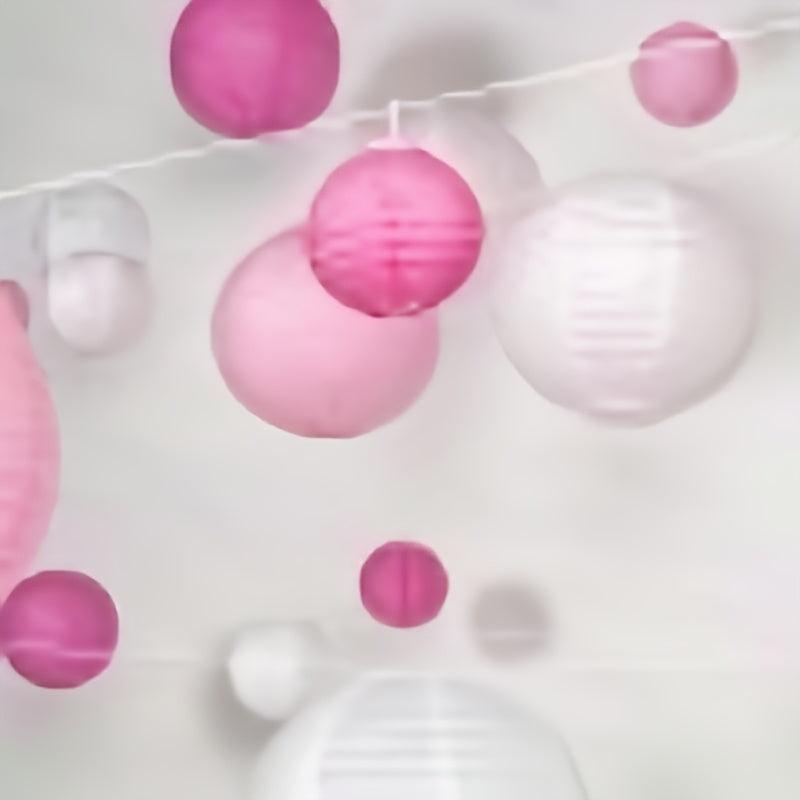 21-Pack Pastel Paper Lanterns for Wedding Party Decoration
