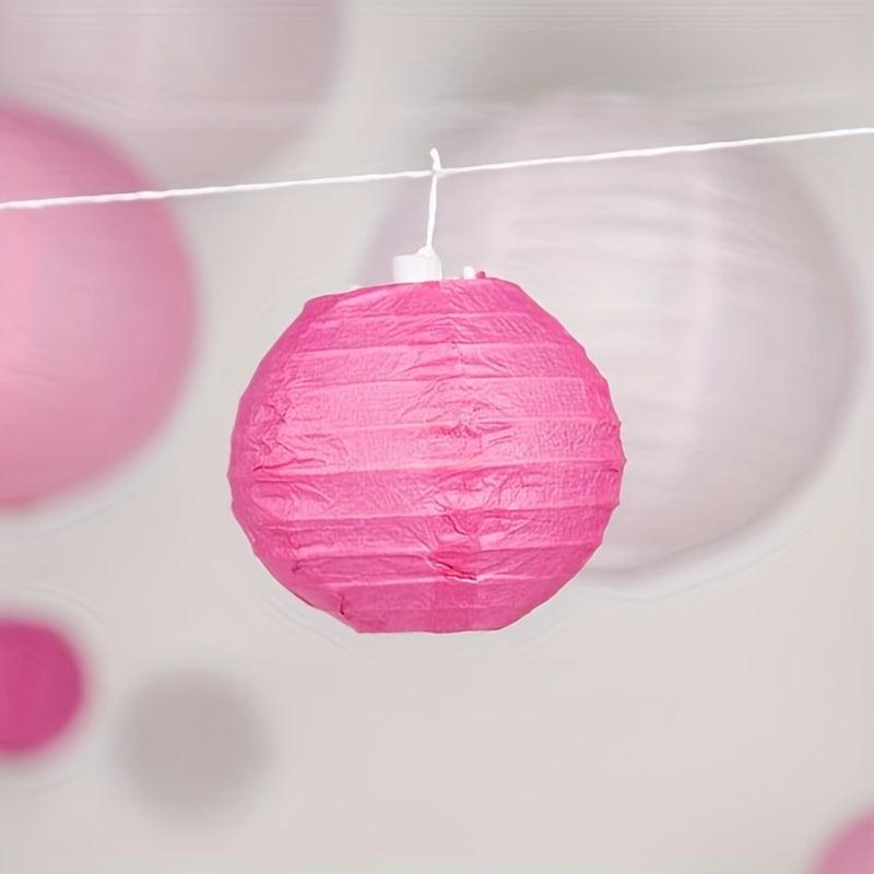 21-Pack Pastel Paper Lanterns for Wedding Party Decoration