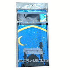 Ramadan Tablecloth 54 x 72 Inch Waterproof and Washable Party Table Cover