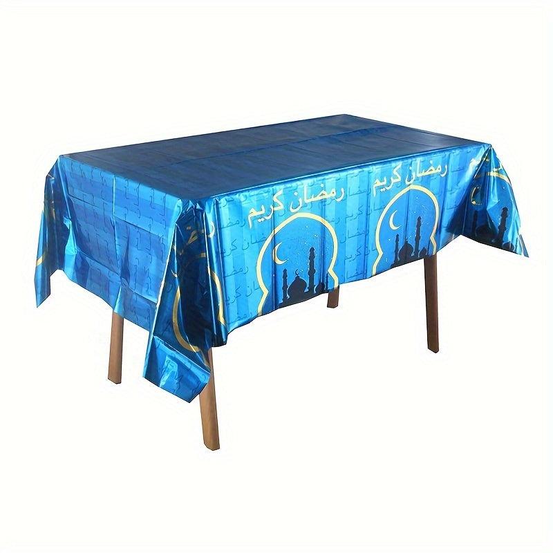 Ramadan Tablecloth 54 x 72 Inch Waterproof and Washable Party Table Cover