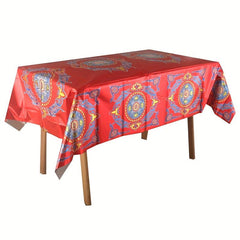 Ramadan Tablecloth 54 x 72 Inch Waterproof and Washable Party Table Cover