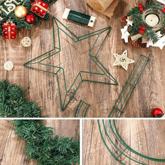 Metal Wire Wreath Frame 30 48 Cm for Home Art Crafts DIY Christmas Party