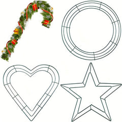 Metal Wire Wreath Frame 30 48 Cm for Home Art Crafts DIY Christmas Party