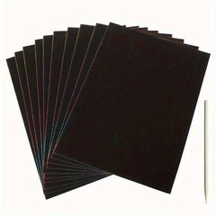 Rainbow Scratch Art Magic Paper Set - Holiday Educational Art