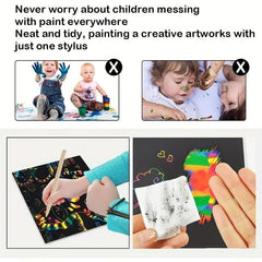 Rainbow Scratch Art Magic Paper Set - Holiday Educational Art