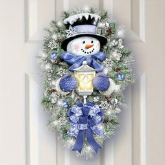 Snowman Wreath Stickers Christmas Home Decor