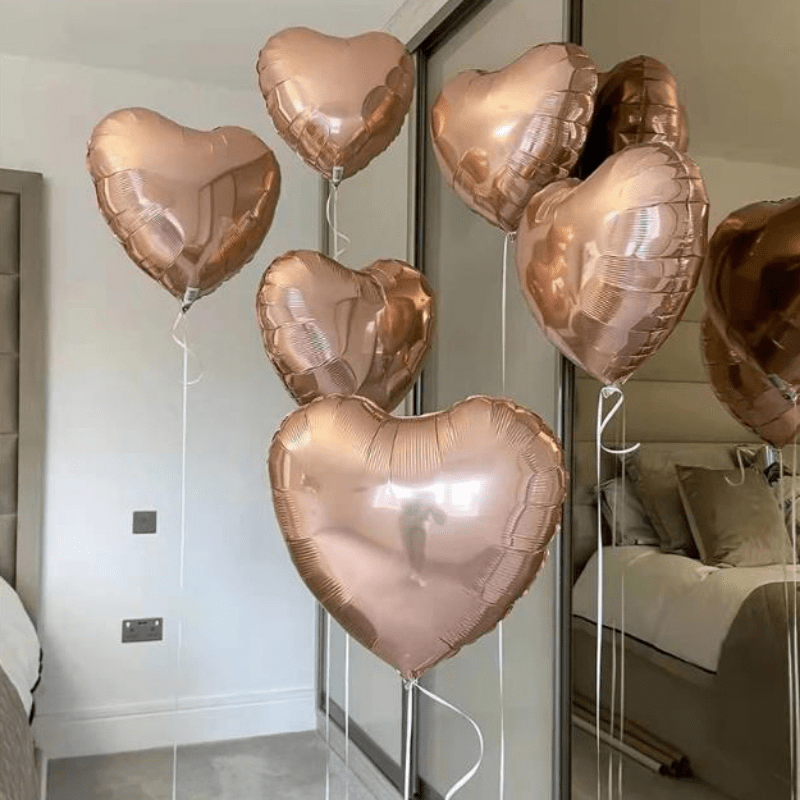 10pcs 18 Inch Rose Love Balloons for Gift or Party Decoration