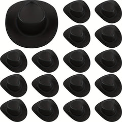 16pcs Mini Cowboy Hat Dollhouse Decoration Gift