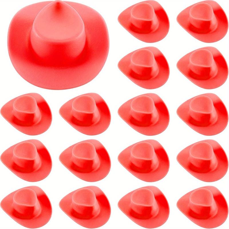 16pcs Mini Cowboy Hat Dollhouse Decoration Gift