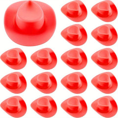 16pcs Mini Cowboy Hat Dollhouse Decoration Gift