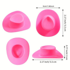 16pcs Mini Cowboy Hat Dollhouse Decoration Gift