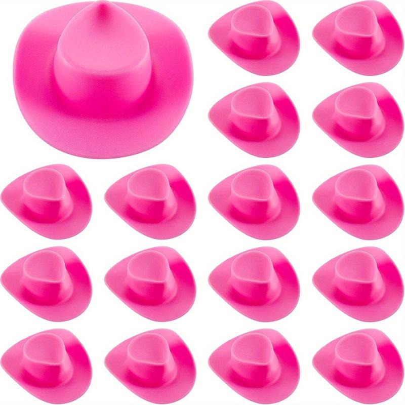 16pcs Mini Cowboy Hat Dollhouse Decoration Gift