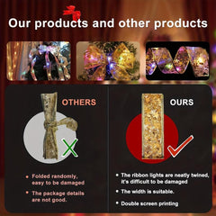 Christmas Ribbon Lights 1m 5m 10m Fairy Tale Lights Garden Decoration