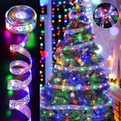 Christmas Ribbon Lights 1m 5m 10m Fairy Tale Lights Garden Decoration