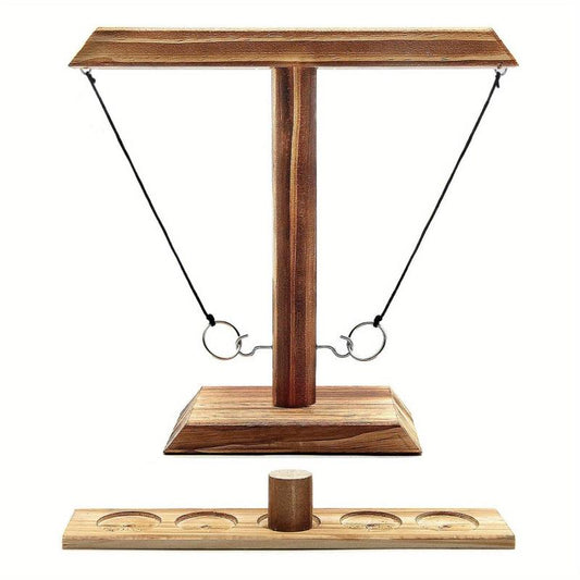 Ring Hook Game Wooden Interactive Game For Outdoor Party Bar