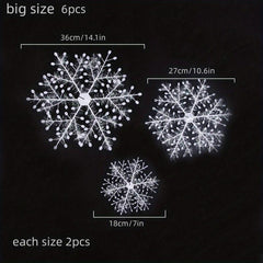 Large Snowflake Pendant Christmas Decorations