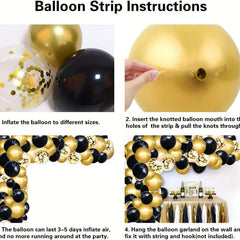 62pcs Gold Balloons Decorations for Wedding Birthday