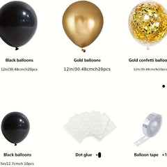 62pcs Gold Balloons Decorations for Wedding Birthday