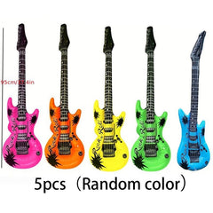 5pcs Inflatable Rock Guitar Toys for Party Event Stage Props