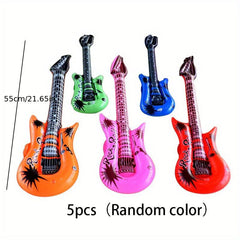 5pcs Inflatable Rock Guitar Toys for Party Event Stage Props