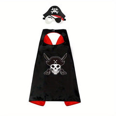 Kids Pirate Costume Cloak Halloween Adventure Hero Jack Cloak