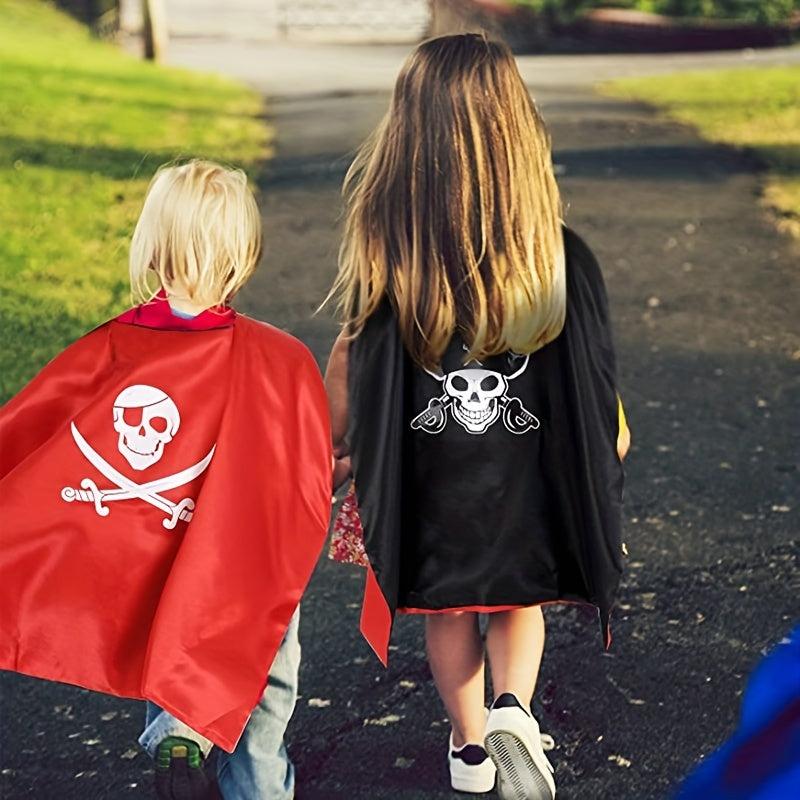 Kids Pirate Costume Cloak Halloween Adventure Hero Jack Cloak