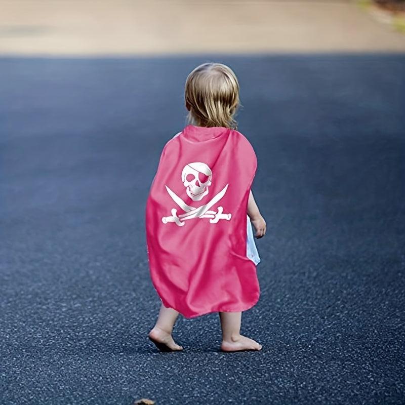Kids Pirate Costume Cloak Halloween Adventure Hero Jack Cloak